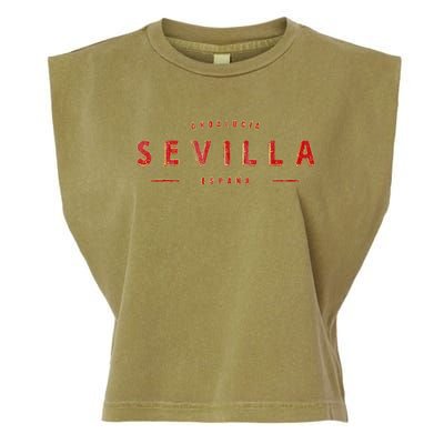 Sevilla EspañA Seville Spain Sevilla AndalucíA Garment-Dyed Women's Muscle Tee