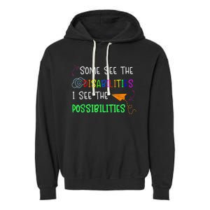 Special Education SPED Teacher Garment-Dyed Fleece Hoodie