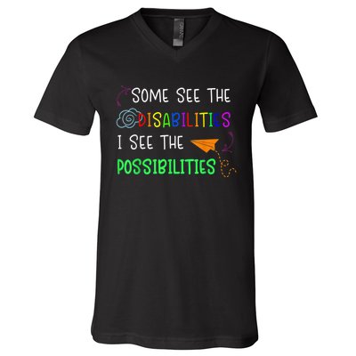 Special Education SPED Teacher V-Neck T-Shirt