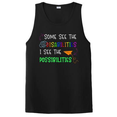 Special Education SPED Teacher PosiCharge Competitor Tank