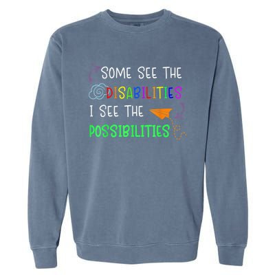 Special Education SPED Teacher Garment-Dyed Sweatshirt