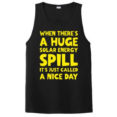 Solar Energy Spill Funny Solar Power Renewable Energy PosiCharge Competitor Tank