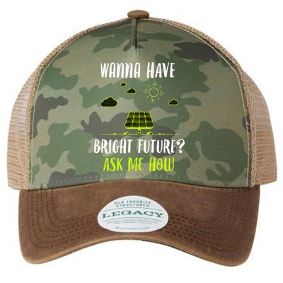 Solar Energy Solar Panels Bright Future Funny Solar Power Legacy Tie Dye Trucker Hat