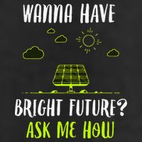 Solar Energy Solar Panels Bright Future Funny Solar Power 7 Panel Mesh Trucker Snapback Hat
