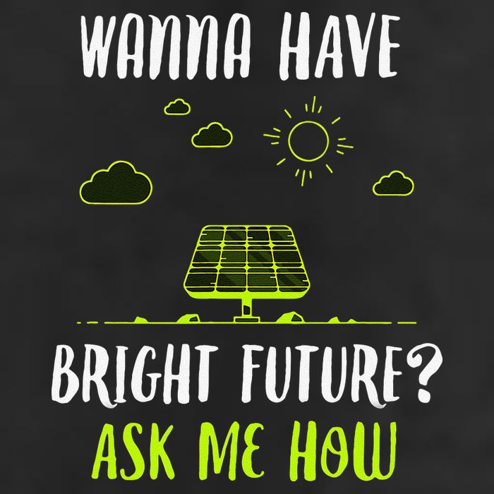 Solar Energy Solar Panels Bright Future Funny Solar Power 7 Panel Mesh Trucker Snapback Hat
