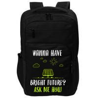 Solar Energy Solar Panels Bright Future Funny Solar Power Impact Tech Backpack