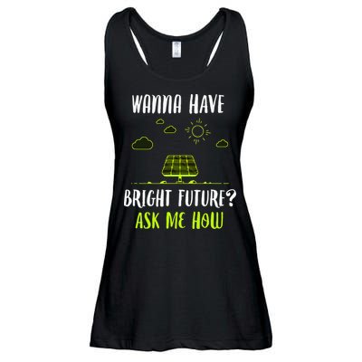 Solar Energy Solar Panels Bright Future Funny Solar Power Ladies Essential Flowy Tank