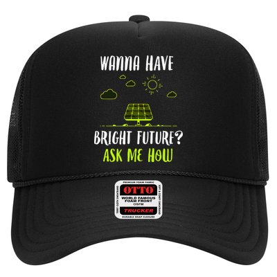 Solar Energy Solar Panels Bright Future Funny Solar Power Trucker Hat