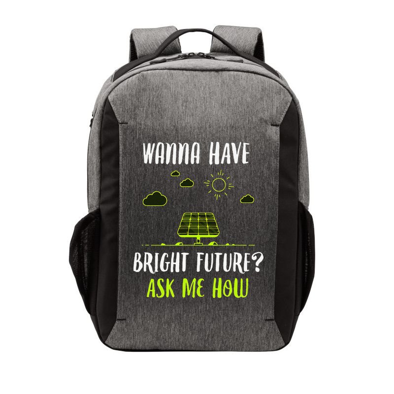 Solar Energy Solar Panels Bright Future Funny Solar Power Vector Backpack