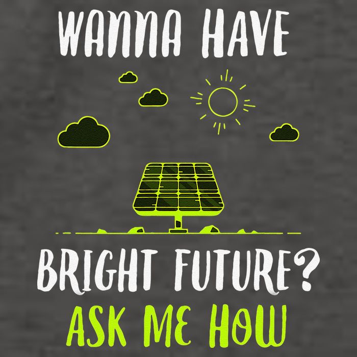 Solar Energy Solar Panels Bright Future Funny Solar Power Vector Backpack