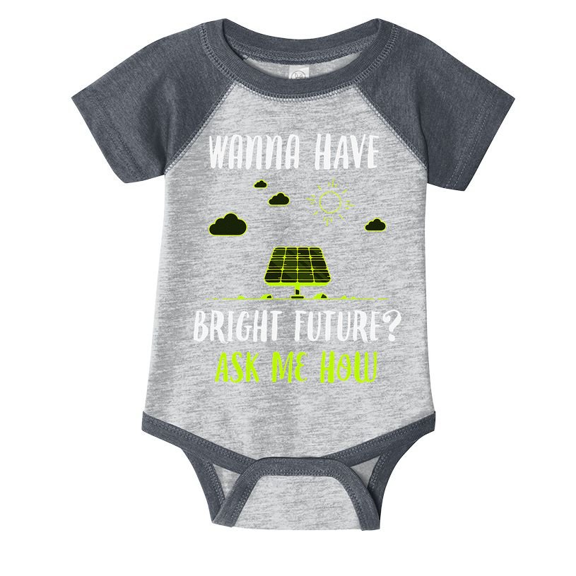 Solar Energy Solar Panels Bright Future Funny Solar Power Infant Baby Jersey Bodysuit