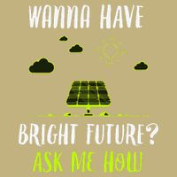 Solar Energy Solar Panels Bright Future Funny Solar Power Cooling Performance Crew T-Shirt