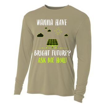 Solar Energy Solar Panels Bright Future Funny Solar Power Cooling Performance Long Sleeve Crew
