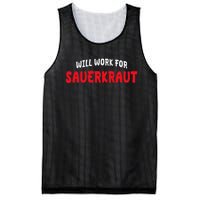 Sauerkraut Enthusiast Sour Cabbage Fermented Vegetable Lover Mesh Reversible Basketball Jersey Tank