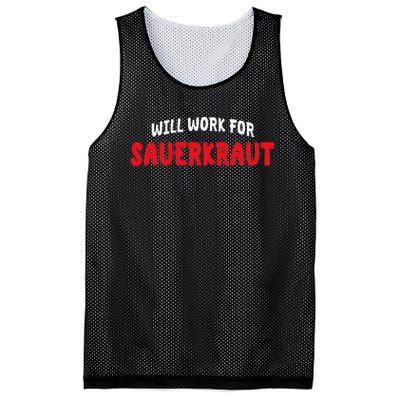 Sauerkraut Enthusiast Sour Cabbage Fermented Vegetable Lover Mesh Reversible Basketball Jersey Tank