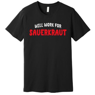 Sauerkraut Enthusiast Sour Cabbage Fermented Vegetable Lover Premium T-Shirt