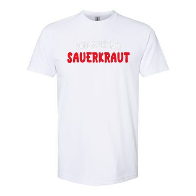 Sauerkraut Enthusiast Sour Cabbage Fermented Vegetable Lover Softstyle CVC T-Shirt