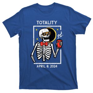 Solar Eclipse Skeleton Coffee Totality April 8 T-Shirt