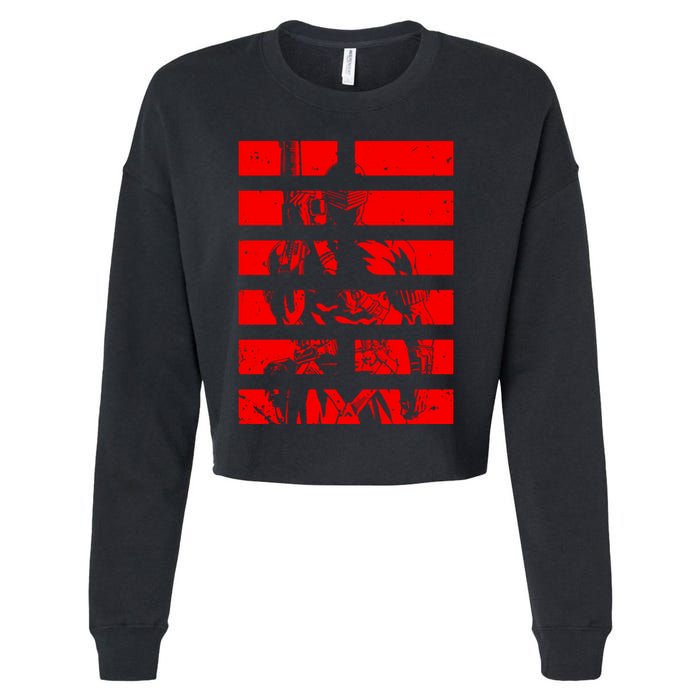 Snake Eyes Cropped Pullover Crew