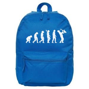 Saxophonist Evolution Saxophone Player Jazz Music Gift 16 in Basic Backpack