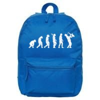 Saxophonist Evolution Saxophone Player Jazz Music Gift 16 in Basic Backpack