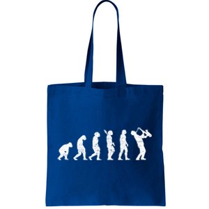 Saxophonist Evolution Saxophone Player Jazz Music Gift Tote Bag