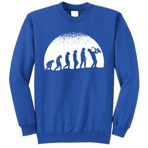 Saxophonist Evolution Saxophone Player Jazz Music Funny Gift Tall Sweatshirt