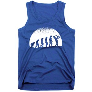 Saxophonist Evolution Saxophone Player Jazz Music Funny Gift Tank Top