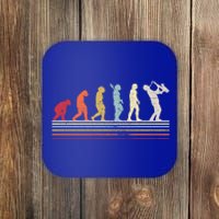 Saxophonist Evolution Saxophone Player Jazz Music Gift Coaster