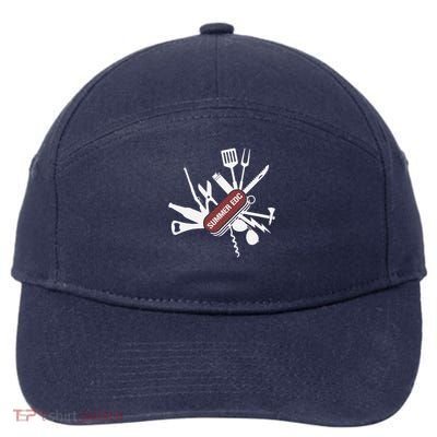 Summer EDC 7-Panel Snapback Hat