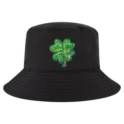 Shamrock Effect St Patricks Day Four Leaf Clover Cool Comfort Performance Bucket Hat