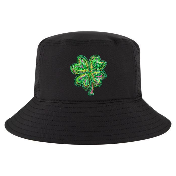 Shamrock Effect St Patricks Day Four Leaf Clover Cool Comfort Performance Bucket Hat