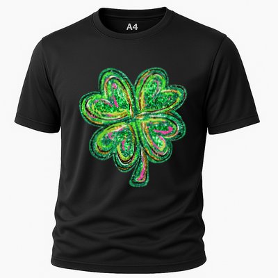 Shamrock Effect St Patricks Day Four Leaf Clover Performance Shirt