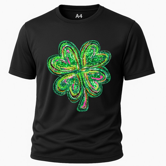 Shamrock Effect St Patricks Day Four Leaf Clover Performance Shirt