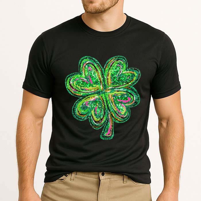 Shamrock Effect St Patricks Day Four Leaf Clover Performance Shirt