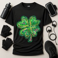 Shamrock Effect St Patricks Day Four Leaf Clover Performance Shirt