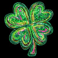Shamrock Effect St Patricks Day Four Leaf Clover 7-Panel Snapback Hat
