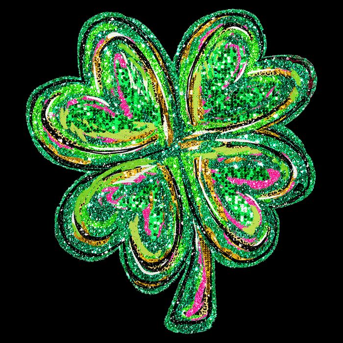 Shamrock Effect St Patricks Day Four Leaf Clover Wool Snapback Cap