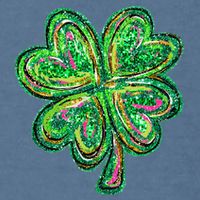 Shamrock Effect St Patricks Day Four Leaf Clover Garment-Dyed Sweatshirt