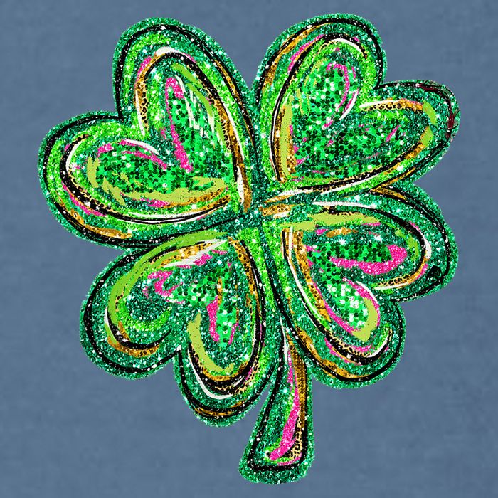 Shamrock Effect St Patricks Day Four Leaf Clover Garment-Dyed Sweatshirt