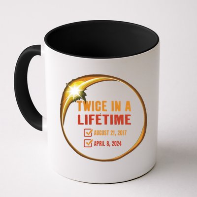 Solar Eclipse Shirts Twice In Lifetime 2024 Solar Eclipse Coffee Mug