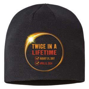 Solar Eclipse Shirts Twice In Lifetime 2024 Solar Eclipse Sustainable Beanie