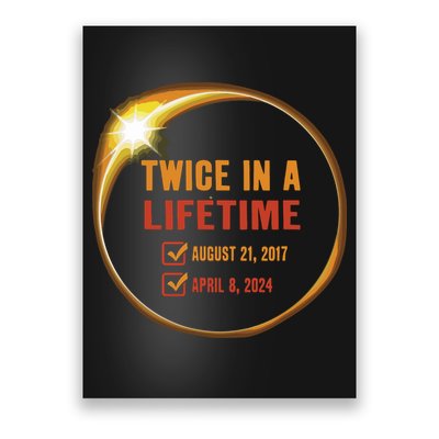 Solar Eclipse Shirts Twice In Lifetime 2024 Solar Eclipse Poster