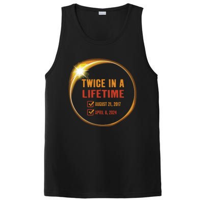 Solar Eclipse Shirts Twice In Lifetime 2024 Solar Eclipse PosiCharge Competitor Tank