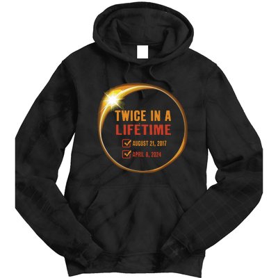 Solar Eclipse Shirts Twice In Lifetime 2024 Solar Eclipse Tie Dye Hoodie