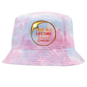 Solar Eclipse Shirts Twice In Lifetime 2024 Solar Eclipse Tie-Dyed Bucket Hat