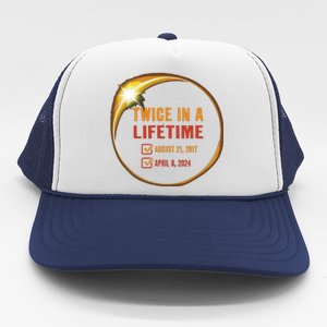 Solar Eclipse Shirts Twice In Lifetime 2024 Solar Eclipse Trucker Hat