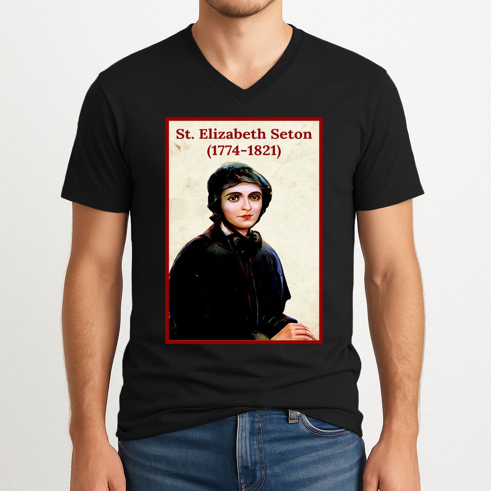 St. Elizabeth Seton V-Neck T-Shirt