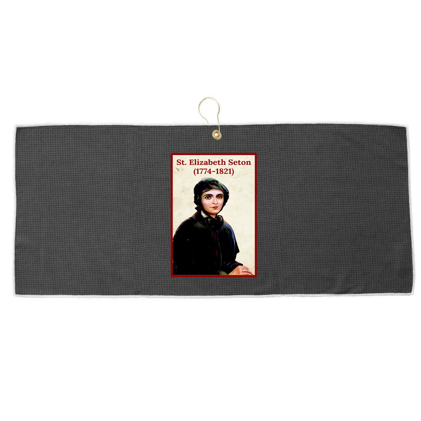 St. Elizabeth Seton Large Microfiber Waffle Golf Towel