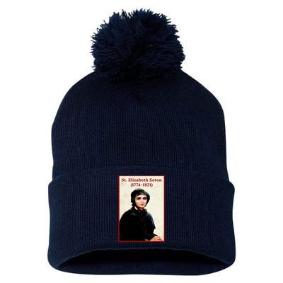 St. Elizabeth Seton Pom Pom 12in Knit Beanie